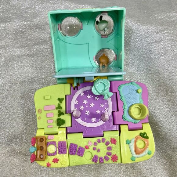 LITTLEST PET SHOP Vintage 2006 Teeniest Tiniest Playset two bunnies & larger cat - Picture 8 of 14